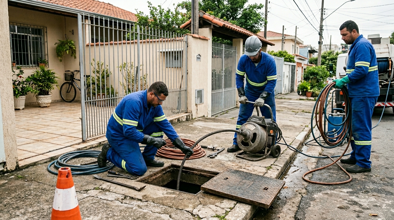 Desentupimento de esgoto em Osasco-SP